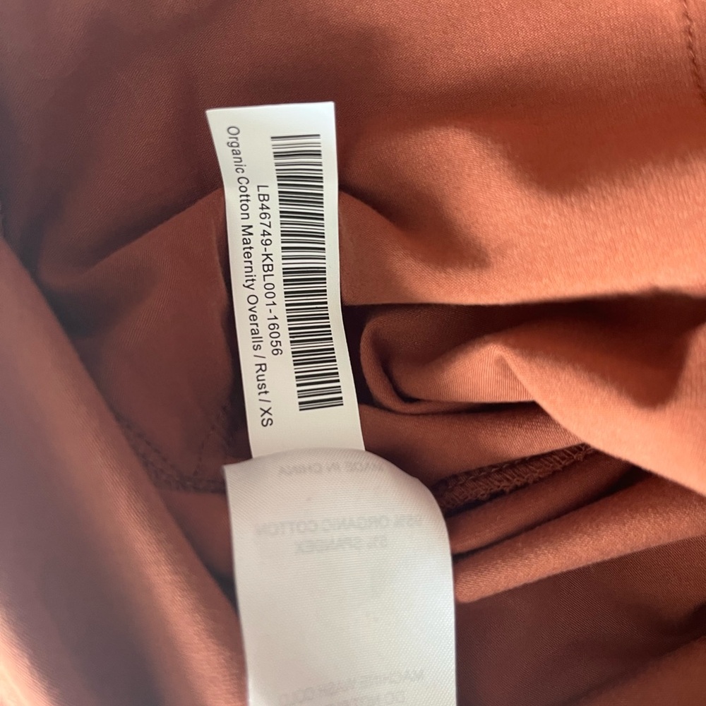 Maternity Rust Utility Jumpsuit - Picture 11 of 14